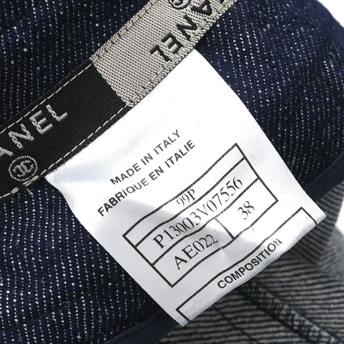 Chanel 1999 Denim Skirt Indigo #38
