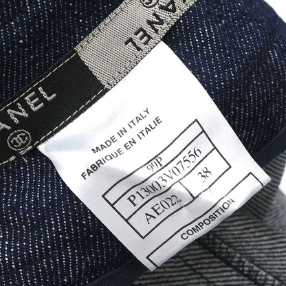 Chanel 1999 Denim Skirt Indigo #38