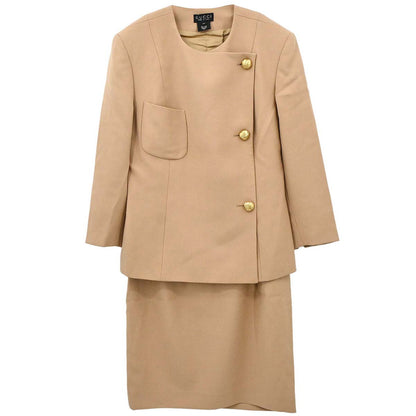 Gucci Setup Suit Jacket Skirt Beige #44