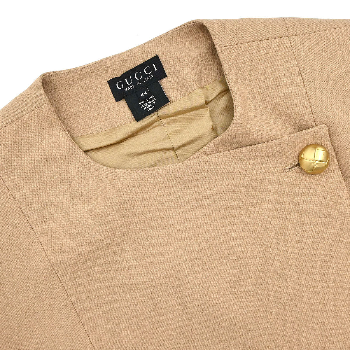 Gucci Setup Suit Jacket Skirt Beige #44