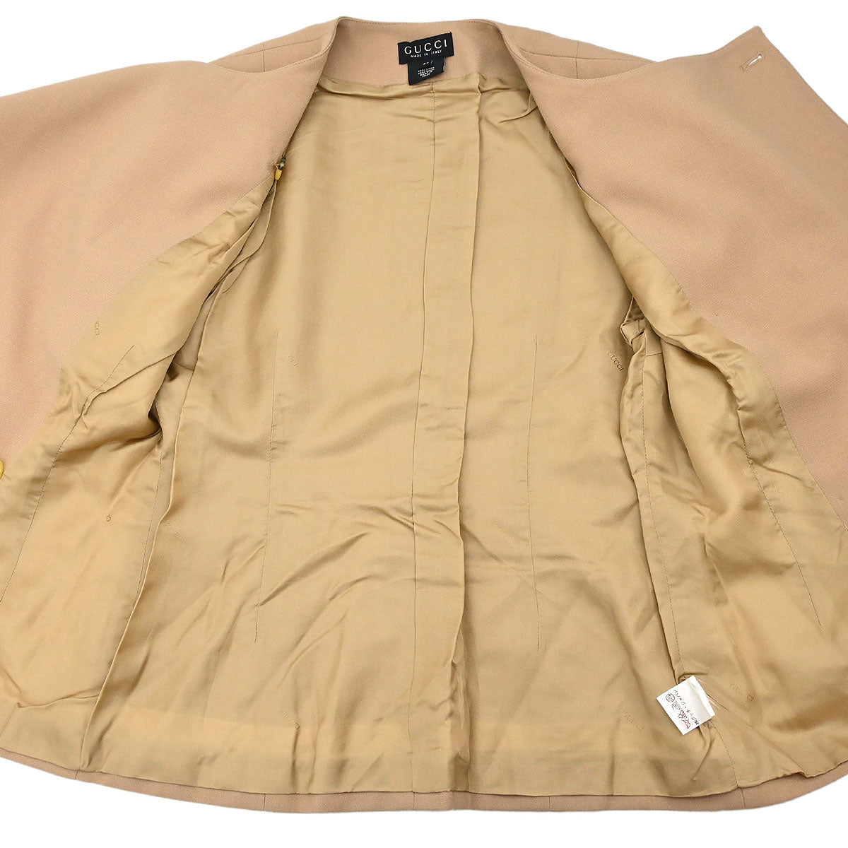 Gucci Setup Suit Jacket Skirt Beige #44