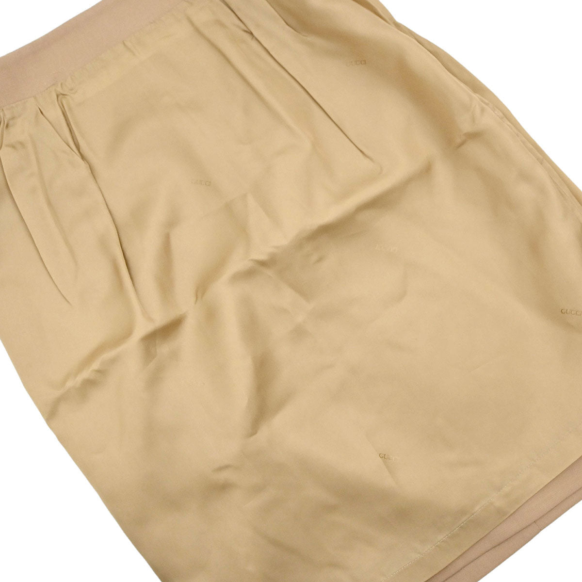 Gucci Setup Suit Jacket Skirt Beige #44