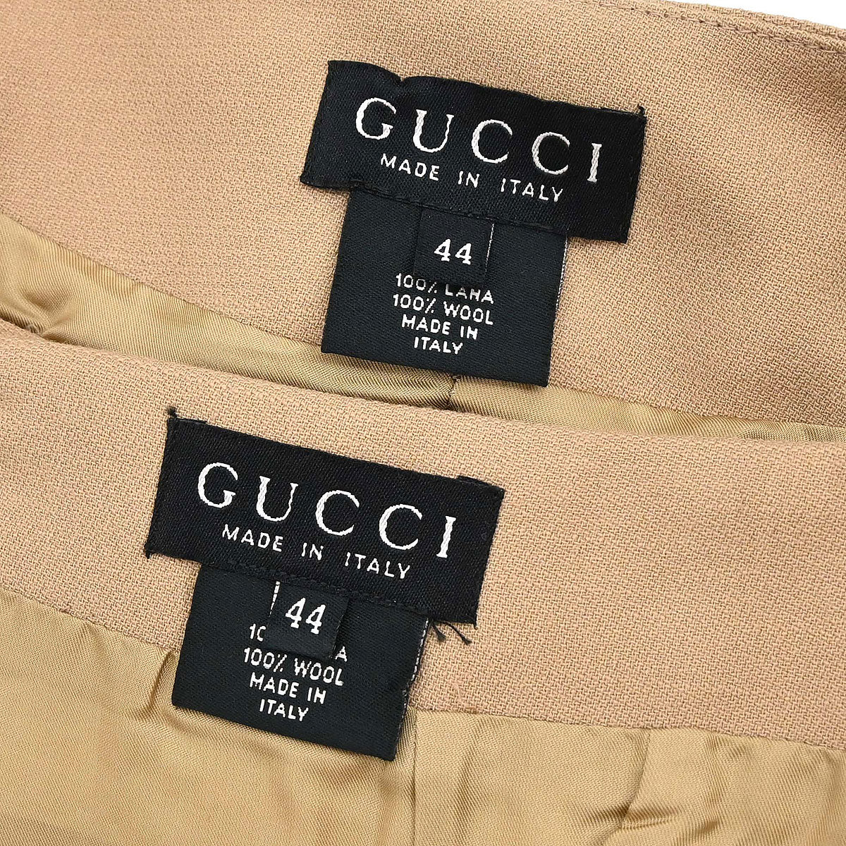 Gucci Setup Suit Jacket Skirt Beige #44