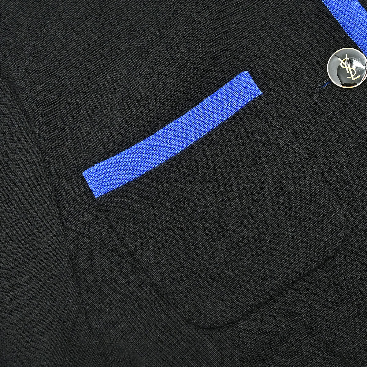 Yves Saint Laurent Cardigan Black Blue #L