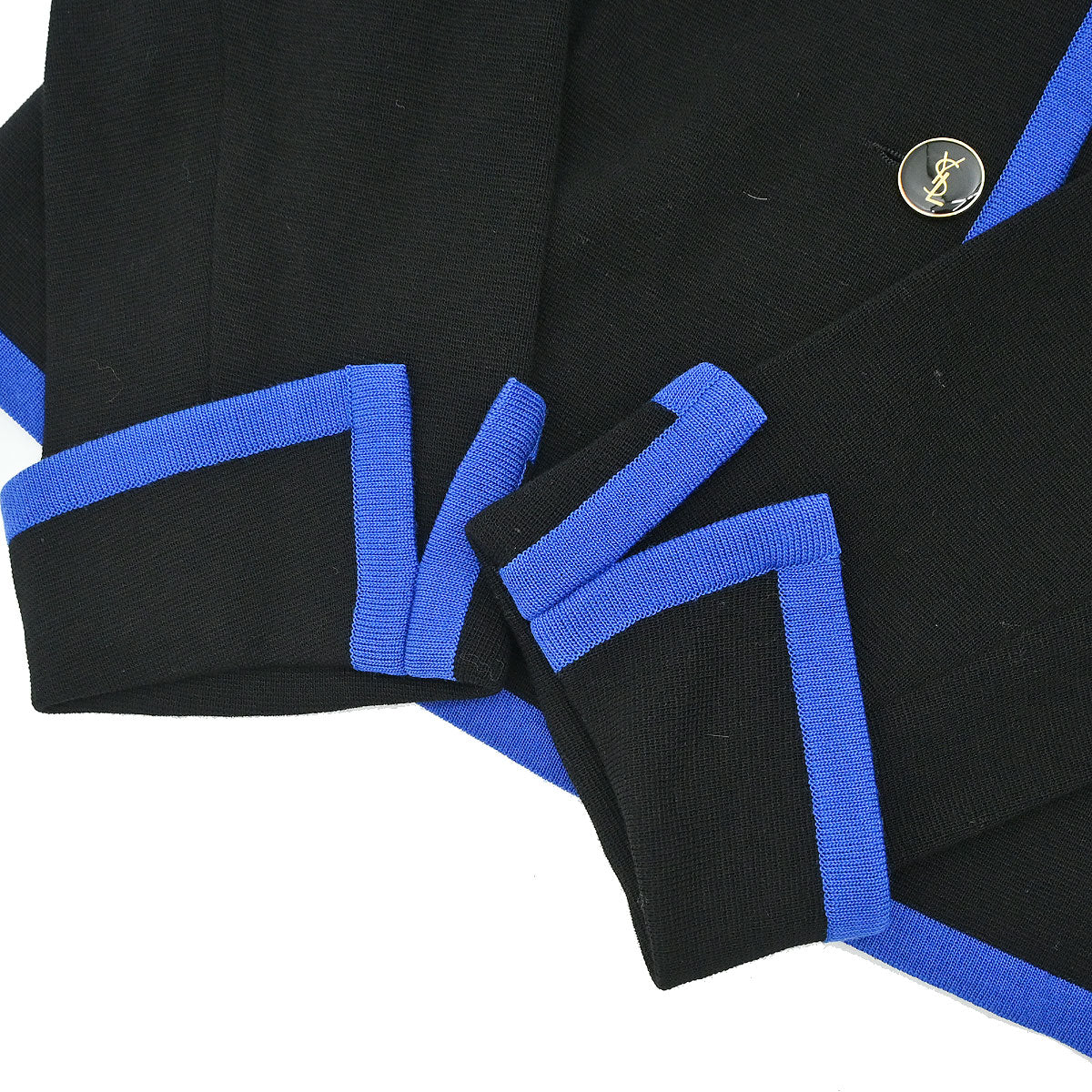 Yves Saint Laurent Cardigan Black Blue #L