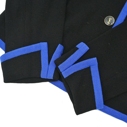 Yves Saint Laurent Cardigan Black Blue #L