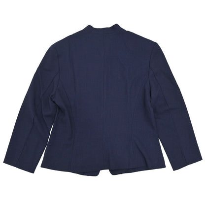 Burberrys Embroidered Jacket Navy #34-36