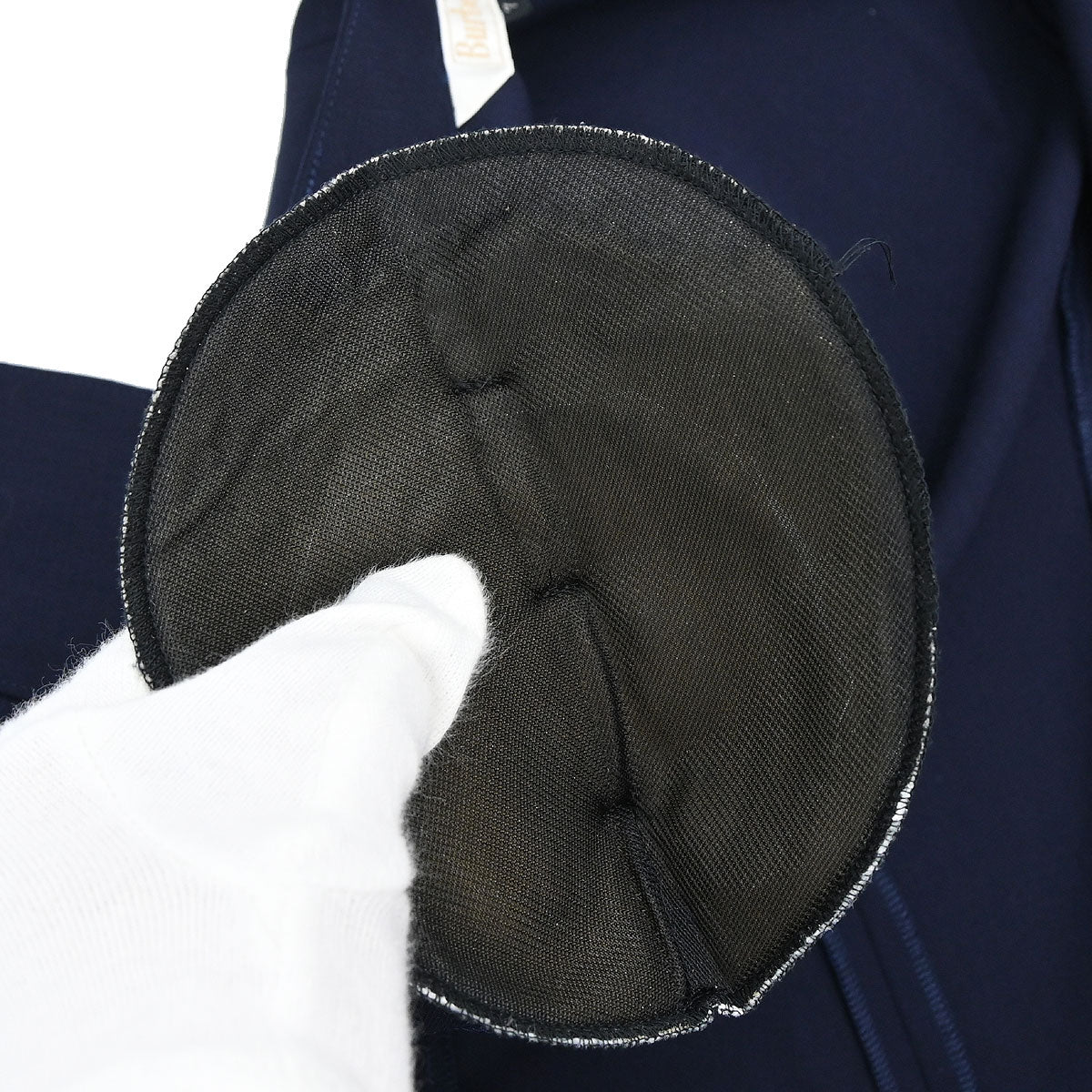 Burberrys Embroidered Jacket Navy #34-36