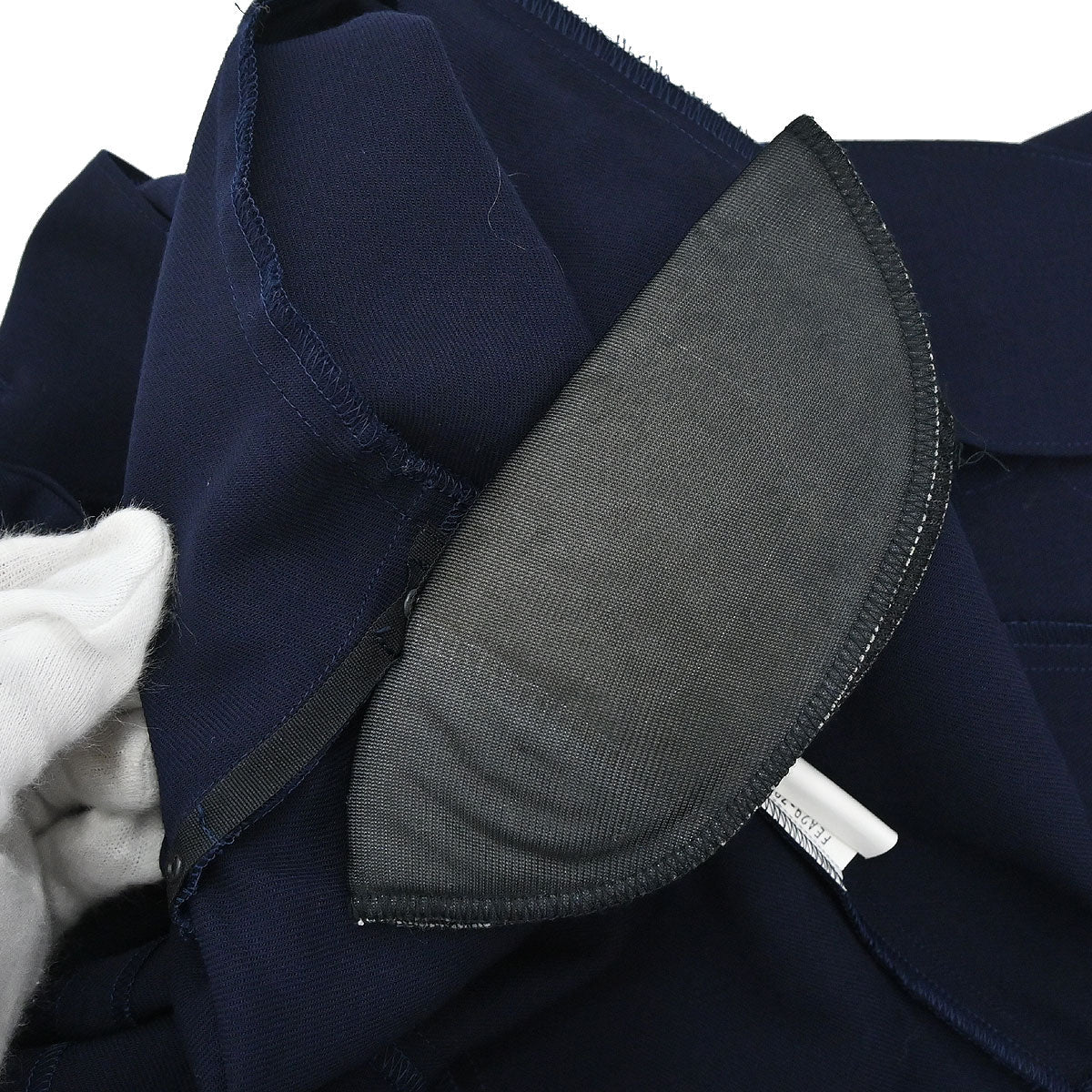 Burberrys Embroidered Jacket Navy #34-36
