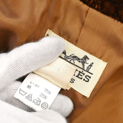 Hermes Zip Up Jacket Brown #40