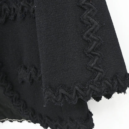 Chanel 2007 Collarless Jacket Black #38