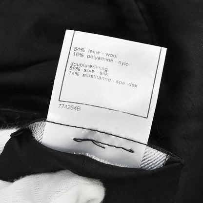Chanel 2007 Collarless Jacket Black #38