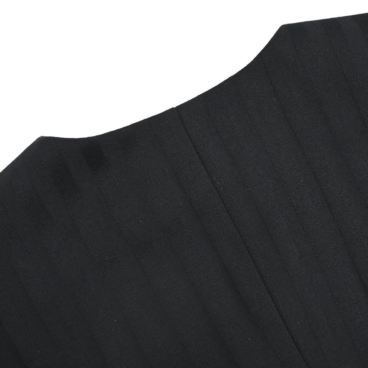 Christian Dior Collarless Striped Jacket Black #36–38