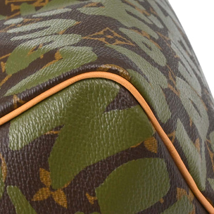 Louis Vuitton Khaki Monogram Graffiti Speedy 30 Handbag M92194