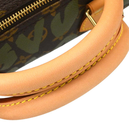 Louis Vuitton Khaki Monogram Graffiti Speedy 30 Handbag M92194