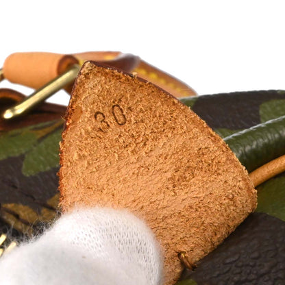 Louis Vuitton Khaki Monogram Graffiti Speedy 30 Handbag M92194