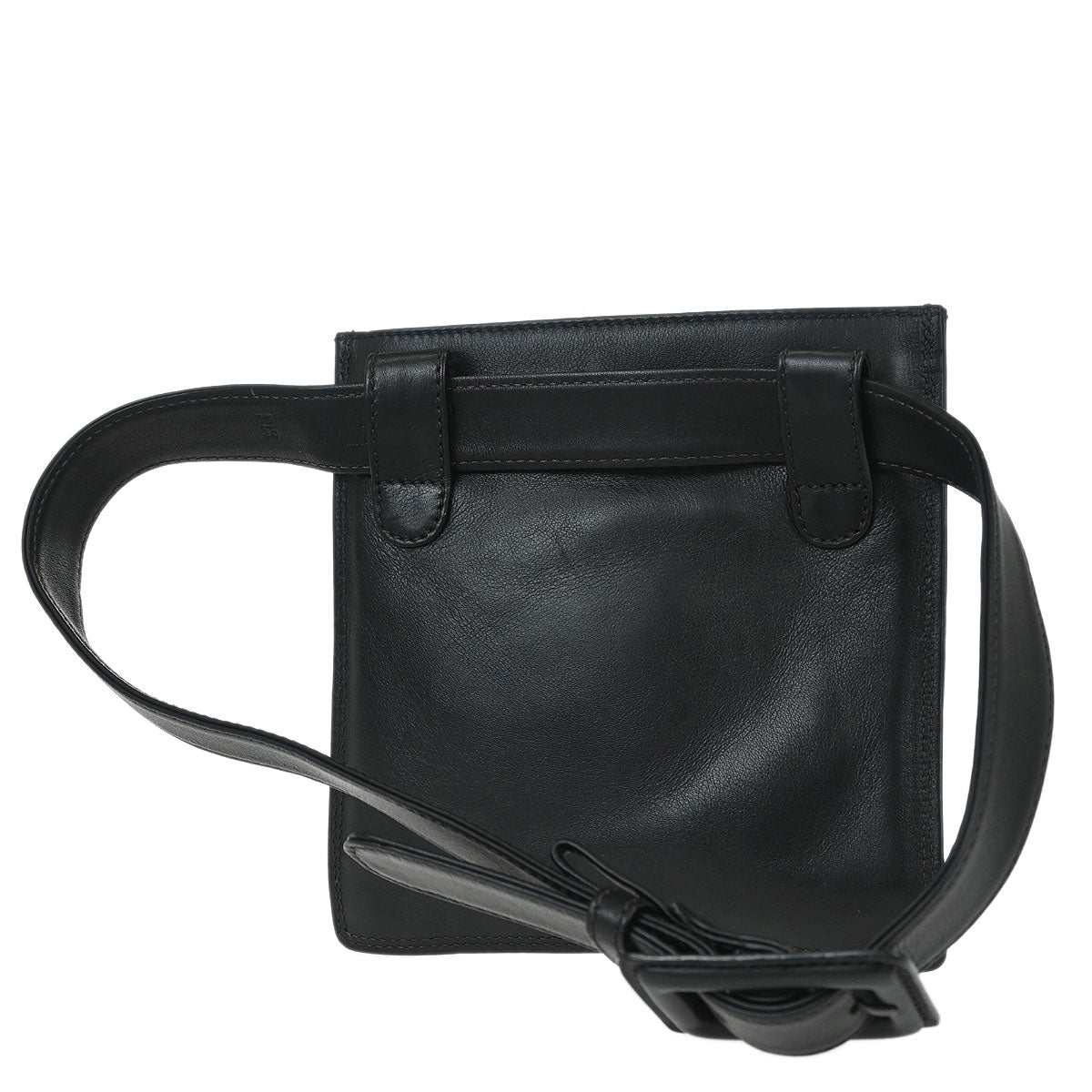 Chanel 1997-1999 Black Lambskin Bum Belt Waist Bag #75/30