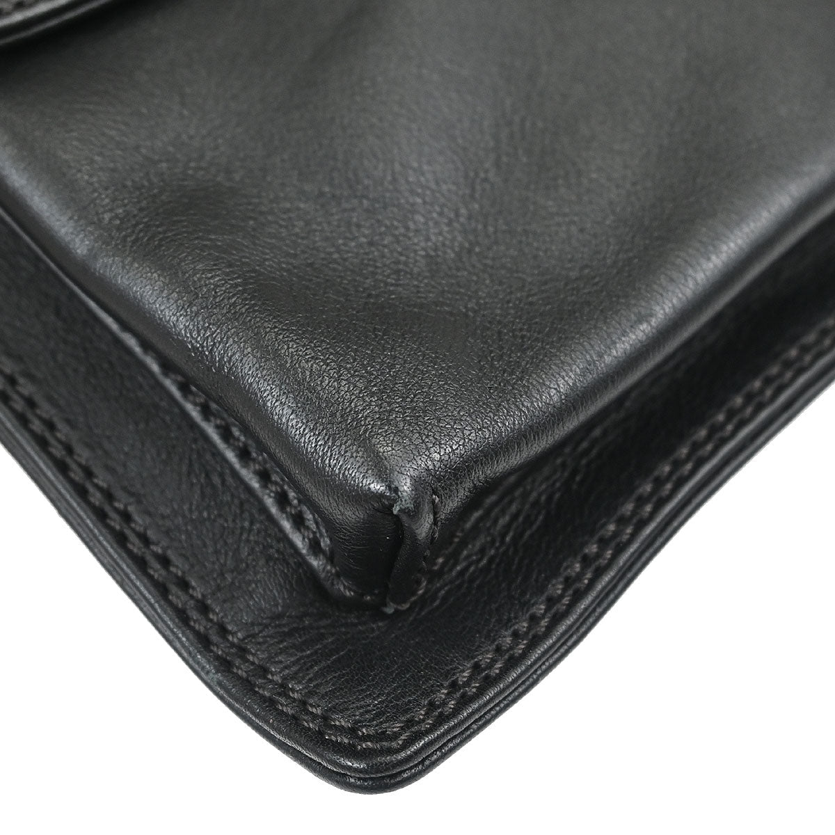 Chanel 1997-1999 Black Lambskin Bum Belt Waist Bag #75/30