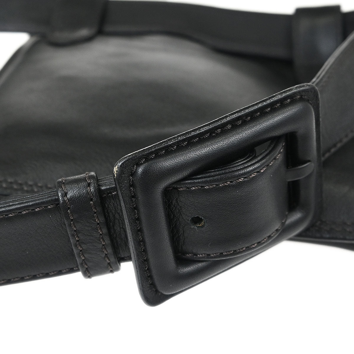 Chanel 1997-1999 Black Lambskin Bum Belt Waist Bag #75/30