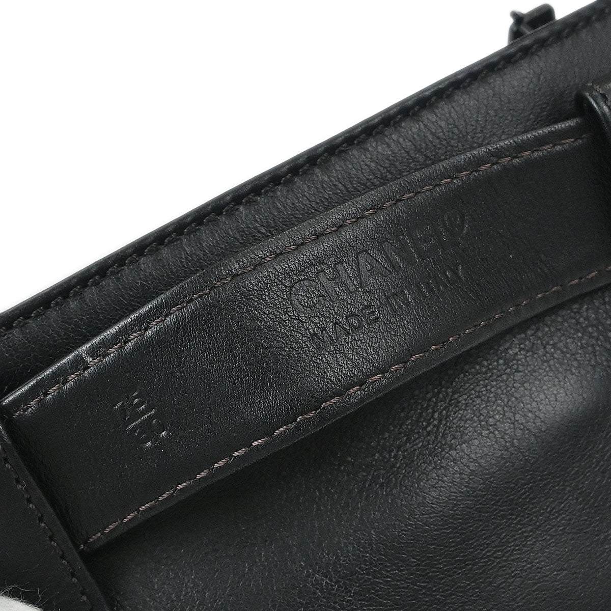 Chanel 1997-1999 Black Lambskin Bum Belt Waist Bag #75/30