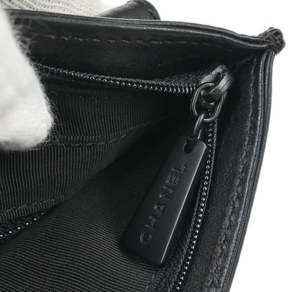 Chanel 1997-1999 Black Lambskin Bum Belt Waist Bag #75/30