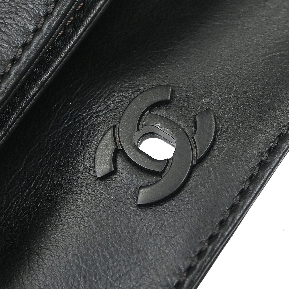 Chanel 1997-1999 Black Lambskin Bum Belt Waist Bag #75/30