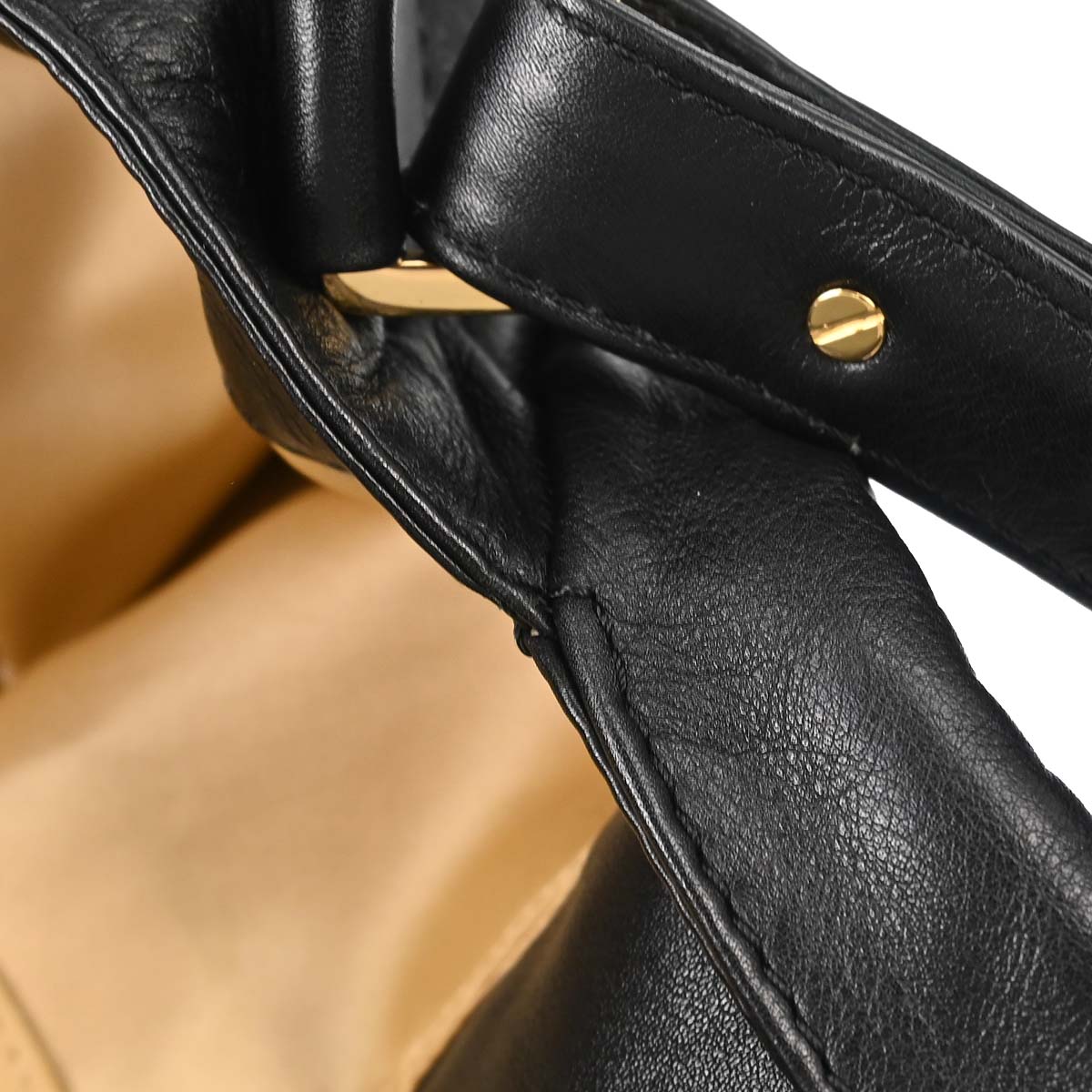 Chanel 2008-2009 Black Lambskin Rodeo Drive Hobo 2way Shoulder Handbag