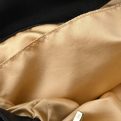 Chanel 2008-2009 Black Lambskin Rodeo Drive Hobo 2way Shoulder Handbag