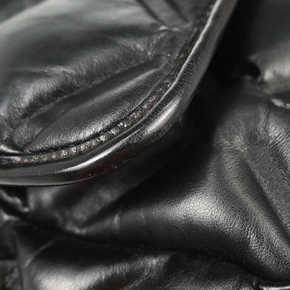 Chanel 2017 Black Lambskin Bubble Quilted Shoulder Bag