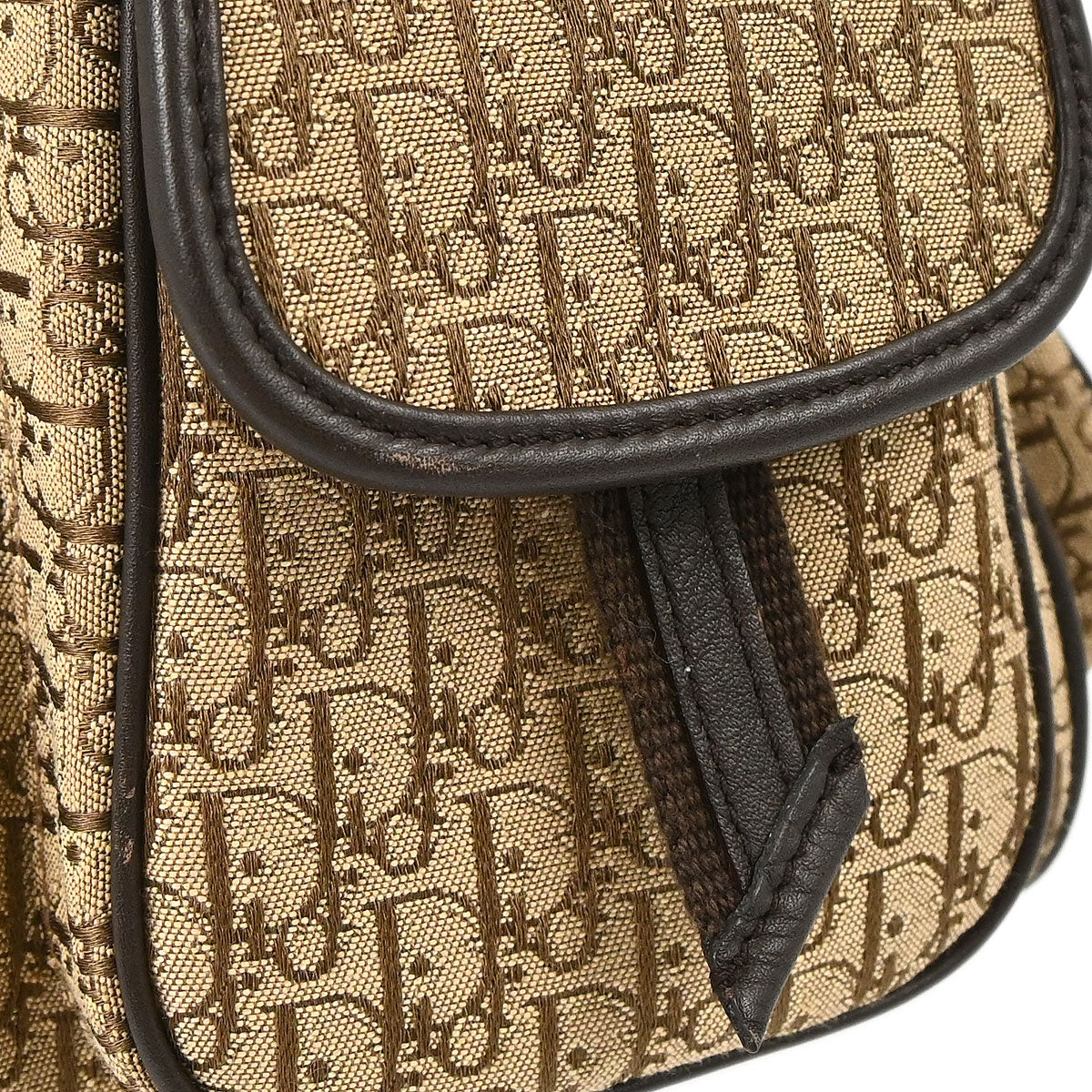 Christian Dior Brown Beige Street Chic Trotter Handbag