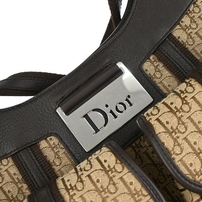 Christian Dior Brown Beige Street Chic Trotter Handbag