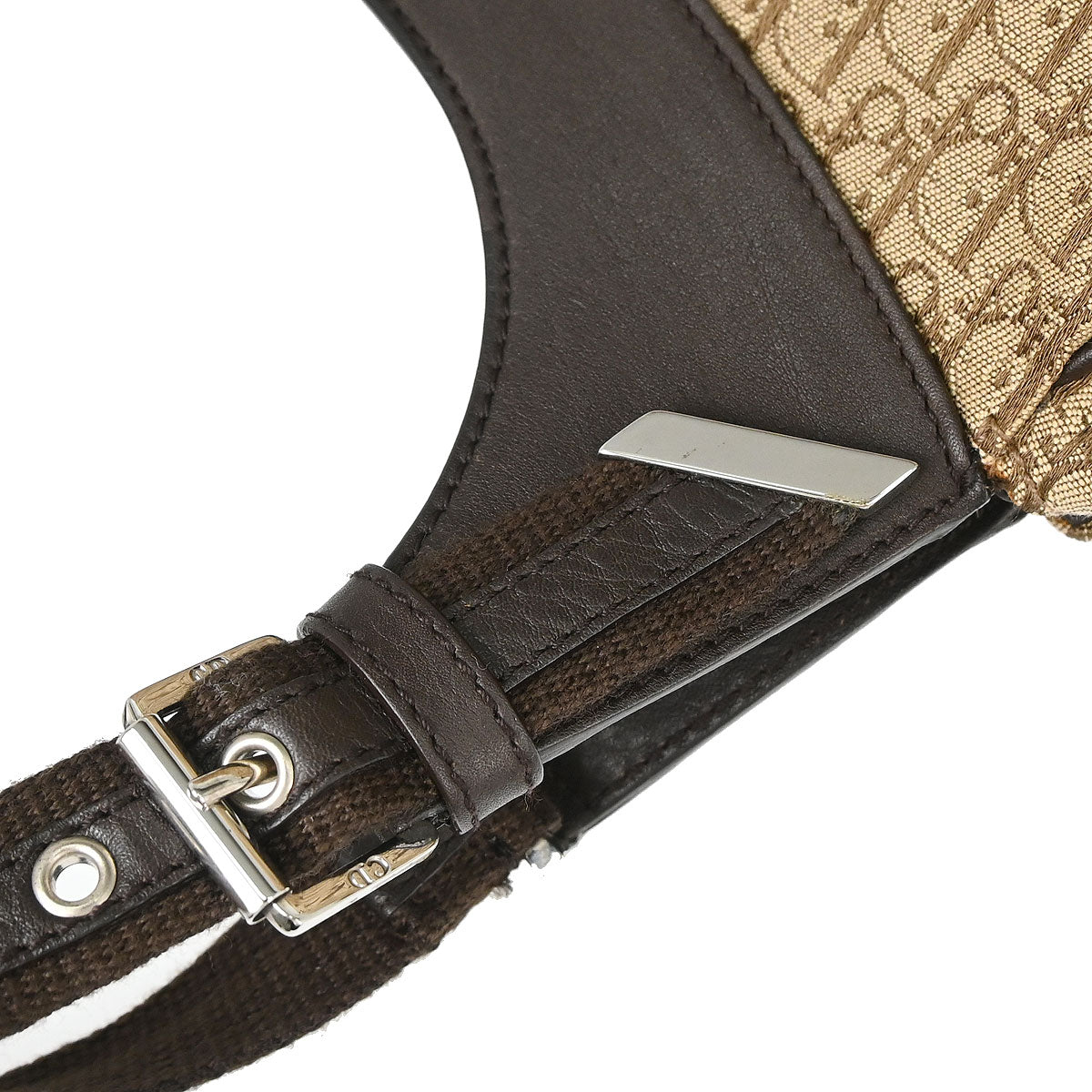 Christian Dior Brown Beige Street Chic Trotter Handbag