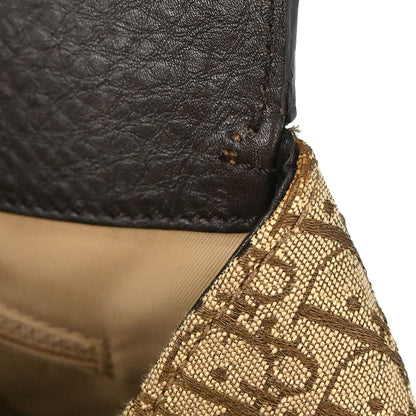 Christian Dior Brown Beige Street Chic Trotter Handbag