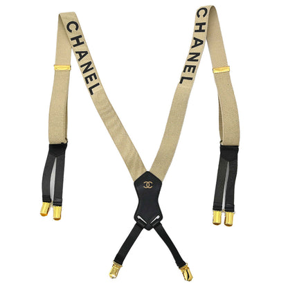 Chanel Suspenders Beige Small Good