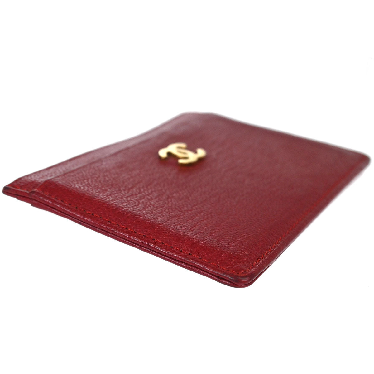 Chanel 1997-1999 Red Calfskin Cardholder