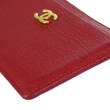 Chanel 1997-1999 Red Calfskin Cardholder