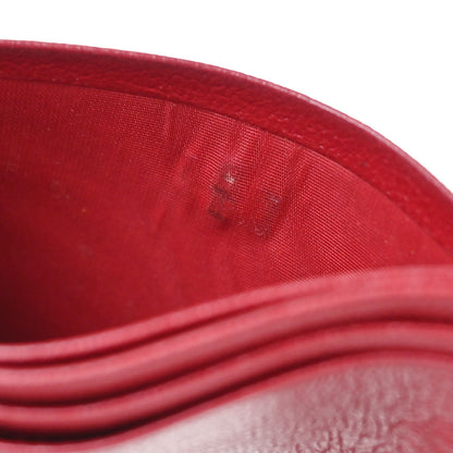 Chanel 1997-1999 Red Calfskin Cardholder