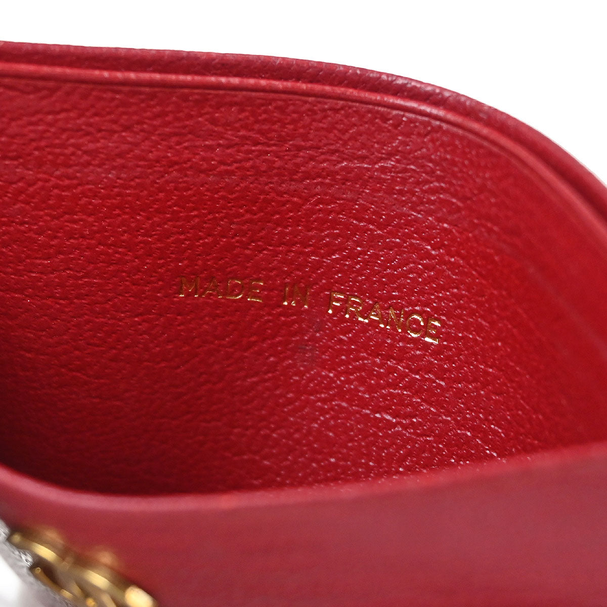Chanel 1997-1999 Red Calfskin Cardholder