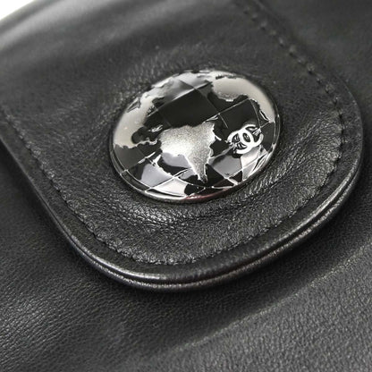 Chanel 2013-2014 Black Lambskin Clutch Bag