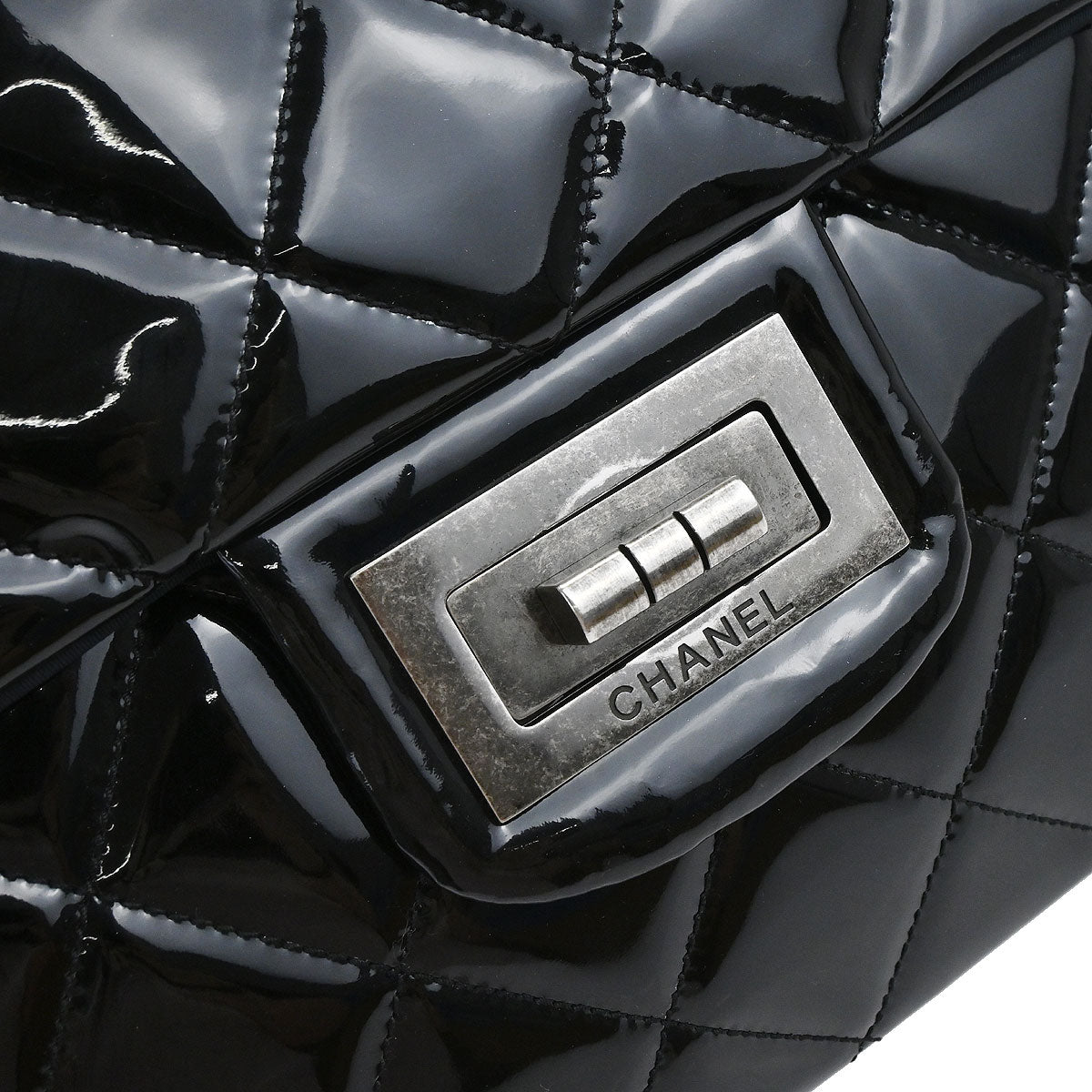 Chanel 2009-2010 Patent Leather XXL 2.55 Bag
