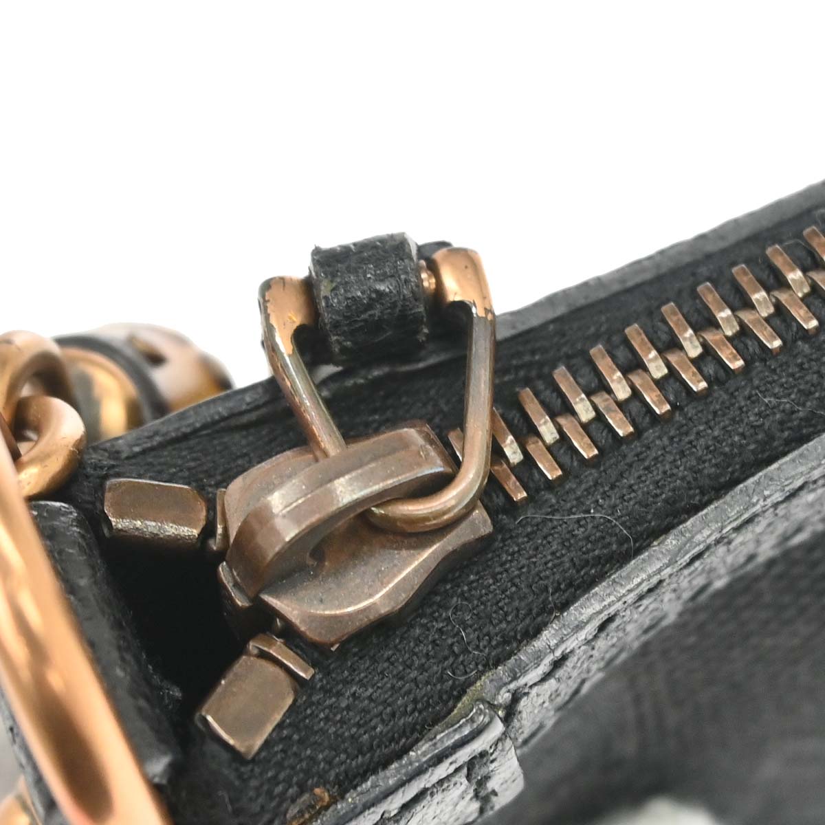 Gucci Black Canvas Bamboo GG Chain Handbag