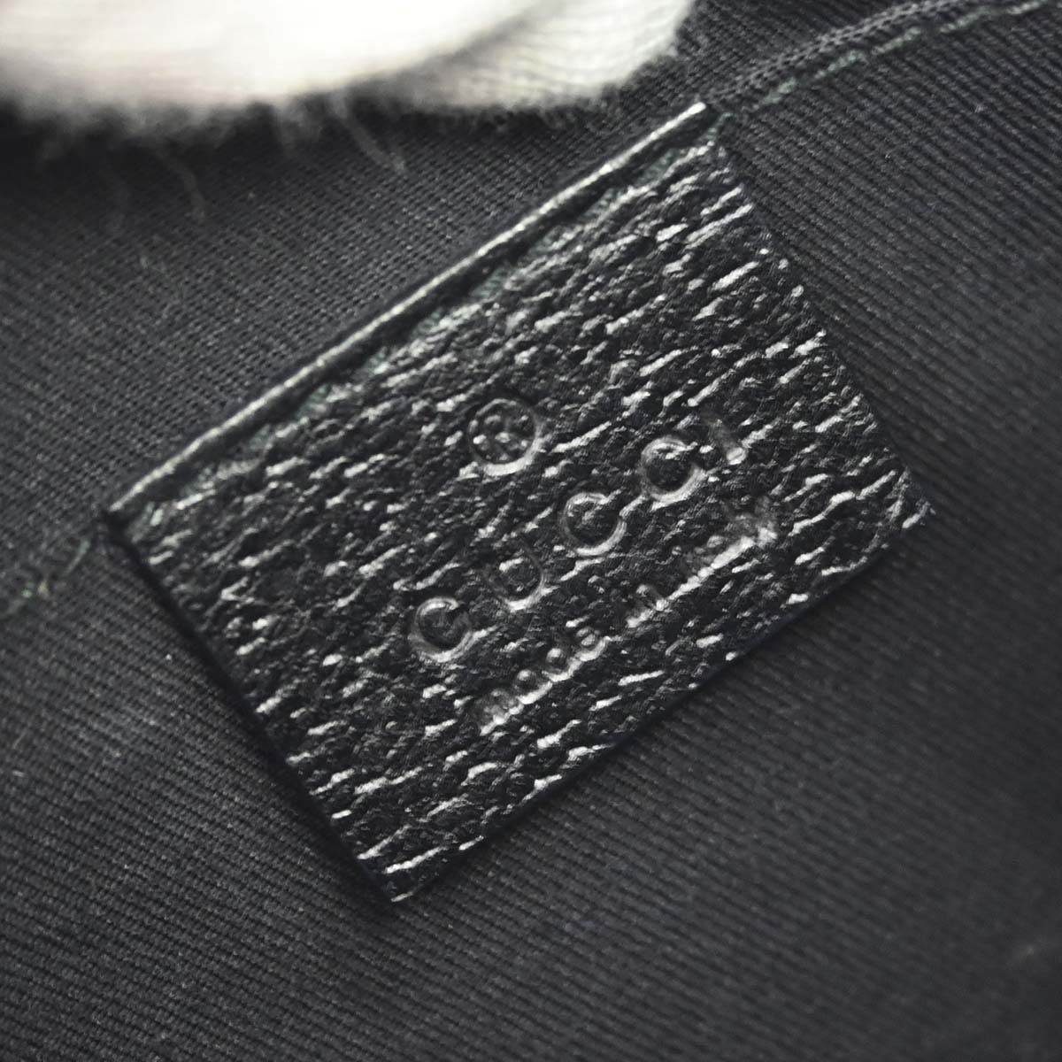 Gucci Black Canvas Bamboo GG Chain Handbag