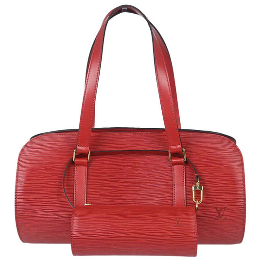 Louis Vuitton Red Epi Soufflot Handbag M52227