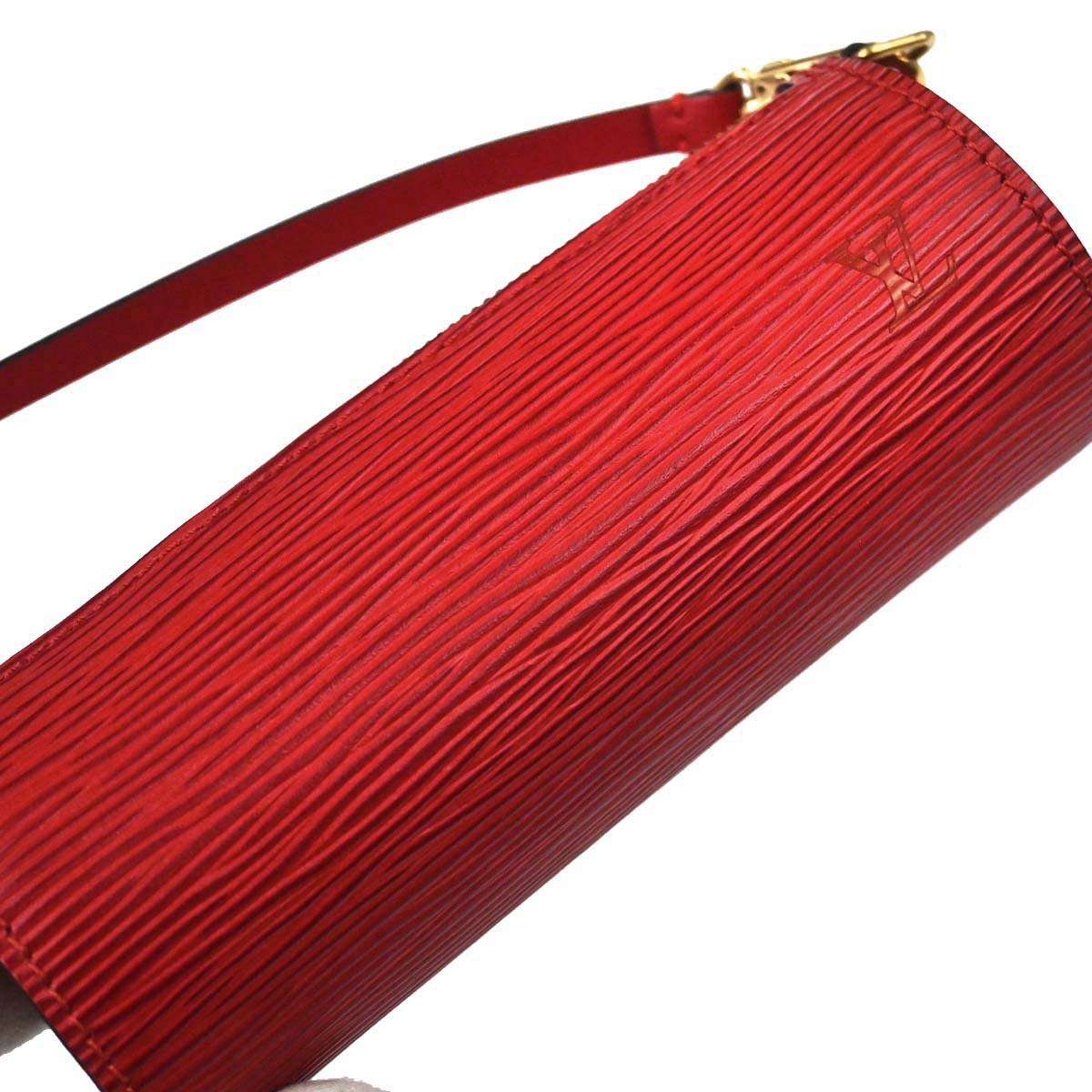 Louis Vuitton Red Epi Soufflot Handbag M52227