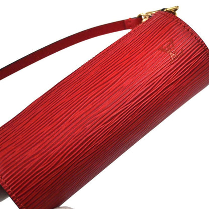 Louis Vuitton Red Epi Soufflot Handbag M52227