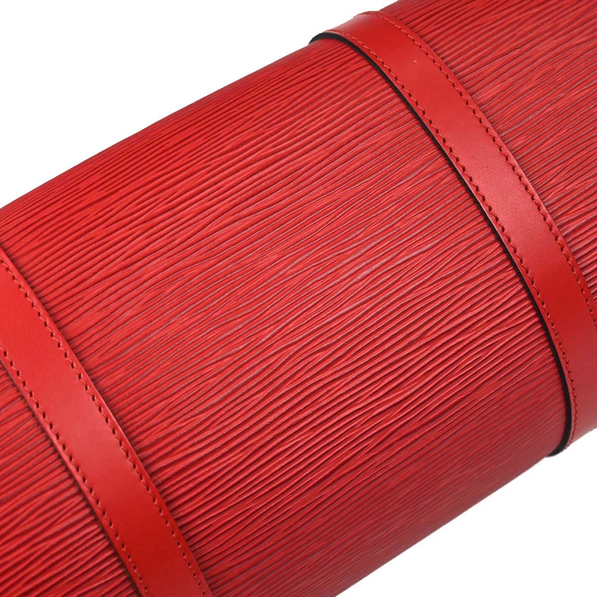 Louis Vuitton Red Epi Soufflot Handbag M52227