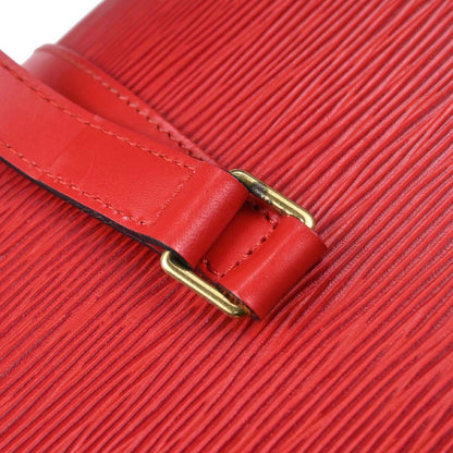 Louis Vuitton Red Epi Soufflot Handbag M52227