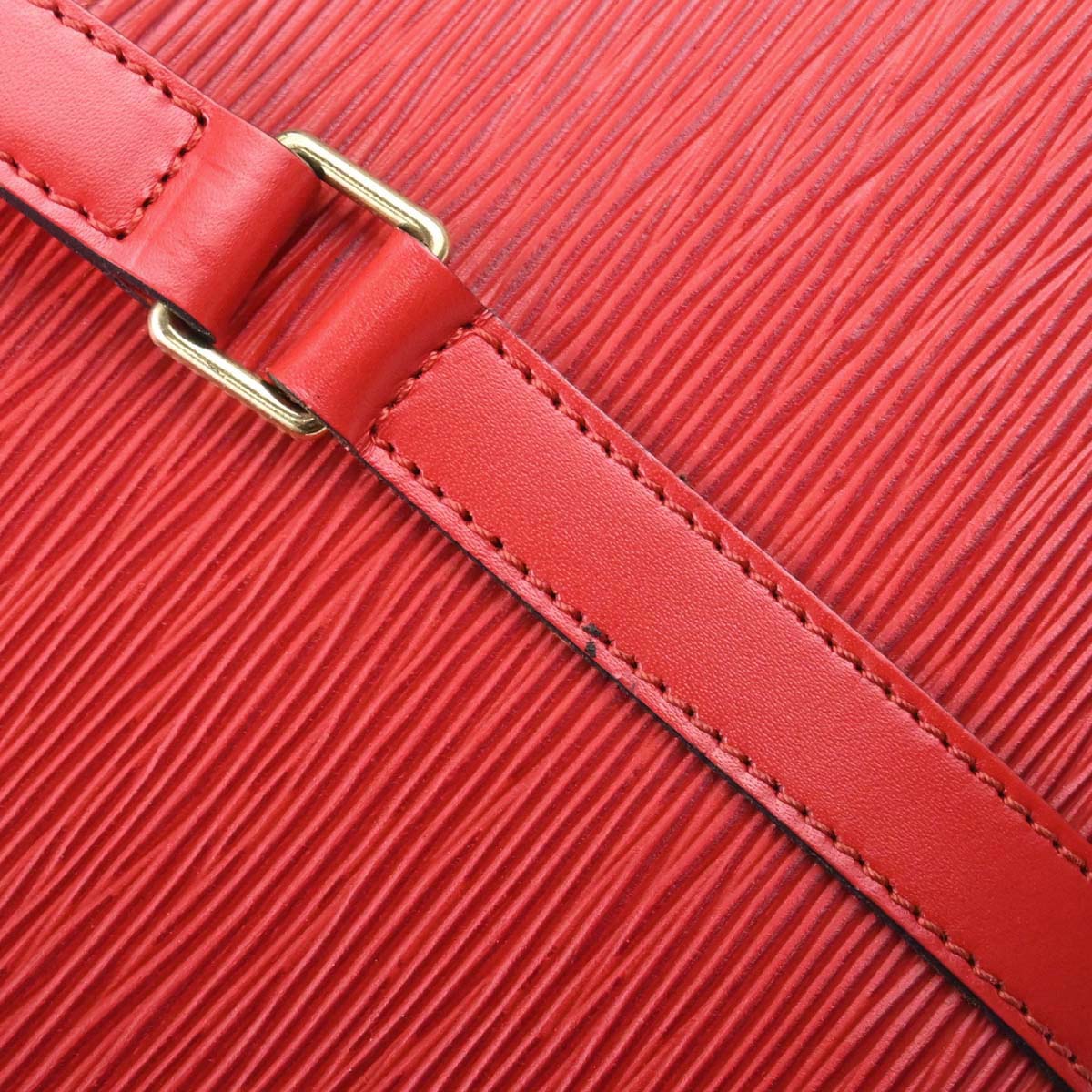 Louis Vuitton Red Epi Soufflot Handbag M52227