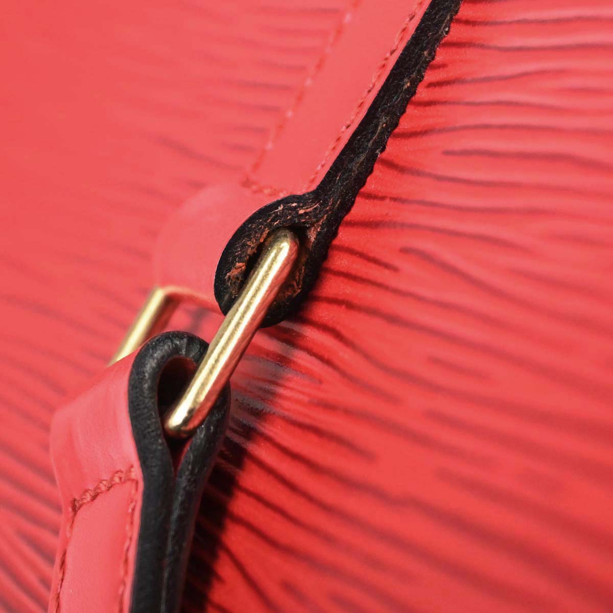 Louis Vuitton Red Epi Soufflot Handbag M52227