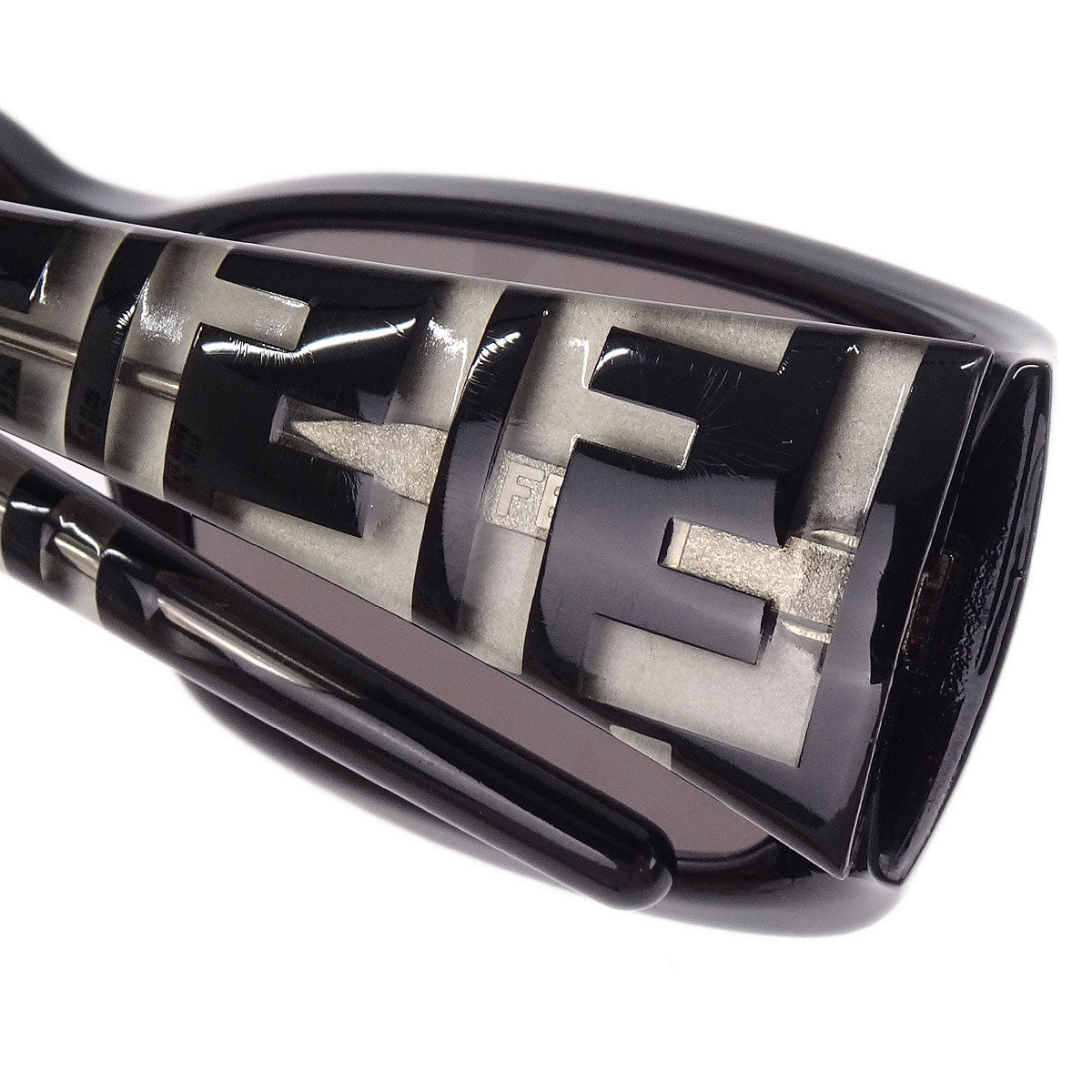 Fendi Sunglasses Eyewear Black 55□16 130 Small Good